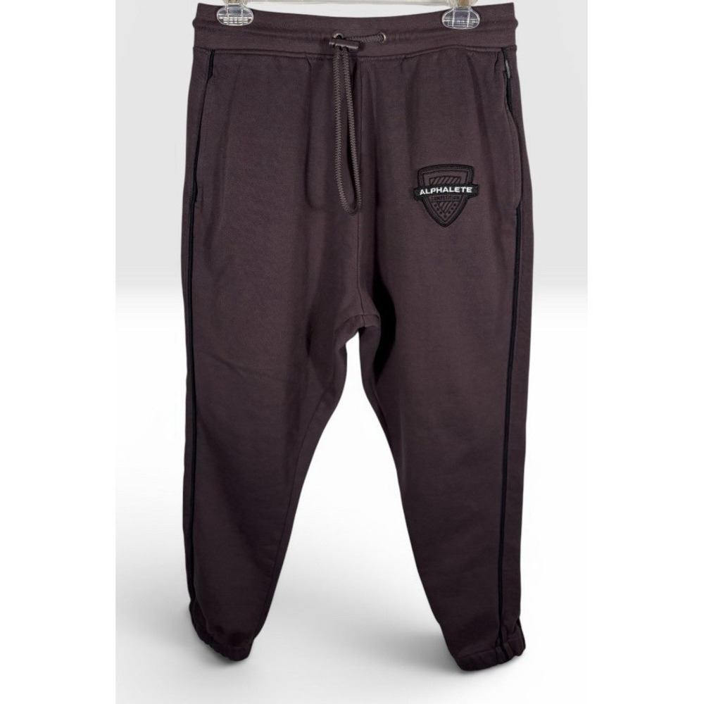 Alphalete Men's Varsity Joggers Sweatpants Size Medium Plum Gym -2005